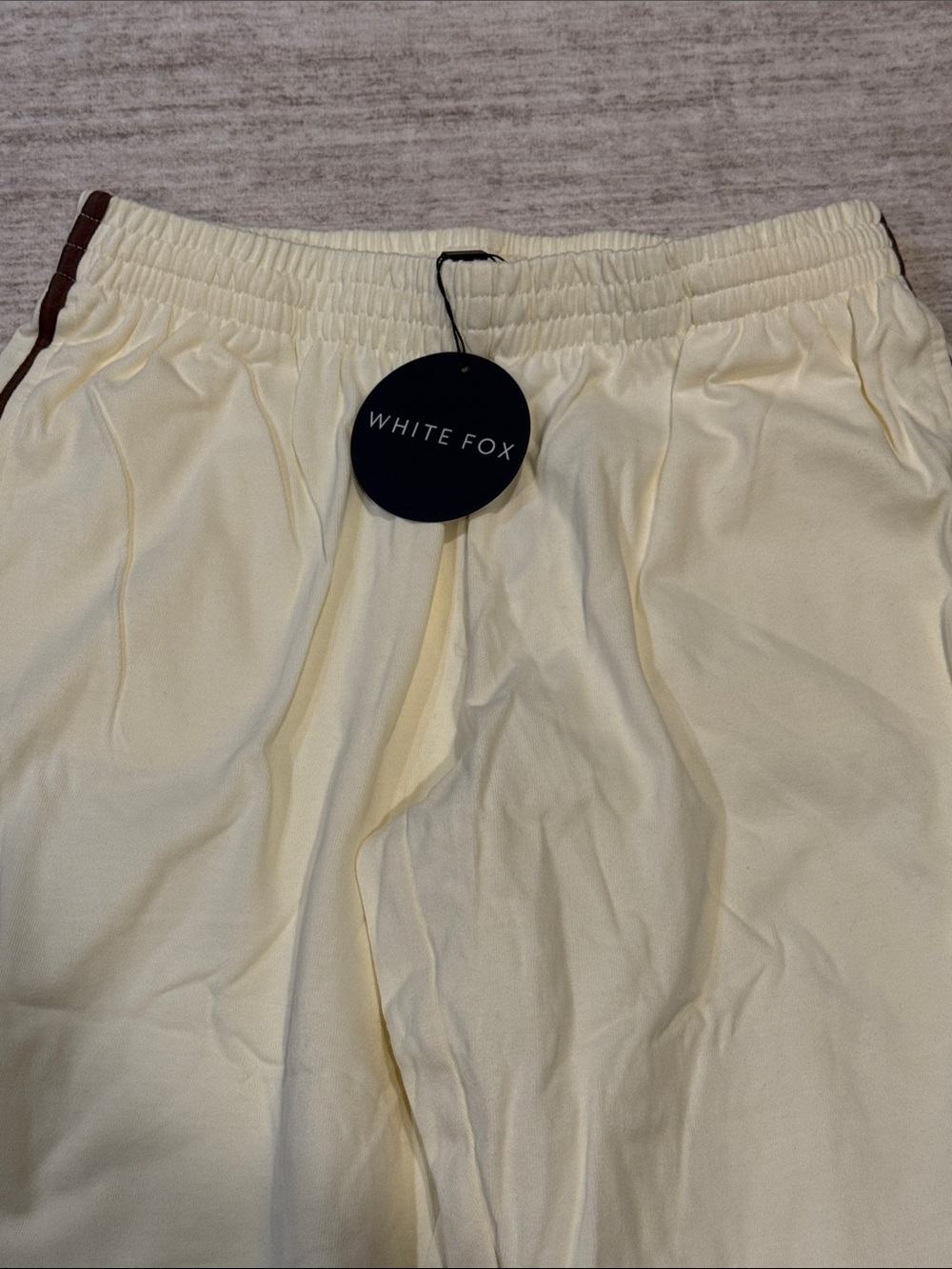 NWT White Fox Make Me Promises Pants Cream womens medium - Picture 5 of 14